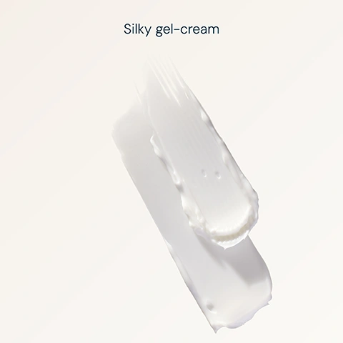 Image 1 - Two white swatches of silky gel-cream are shown on a light background, with the text Silky gel-cream. Image 2 - A teal jar of Elemis Pro-Collagen Marine Body Cream is shown with three circular images above it connected by lines, depicting green chlorella vulgaris that Helps improve skin firmness & elasticity, deep-sea water extract that Promotes long-lasting hydration, and padina pavonica ferment that Supports healthy-looking skin, and the text Firming and hydrating body moisturiser. Image 3 - A woman in a dark top holds a teal jar of Elemis body cream, with text overlayed that reads: Elemis PRO-COLLAGEN MARINE BODY CREAM Crème Hydratante et raffermissante pour le corps CLINICALLY PROVEN* TO: Improve firmness & elasticity Double skin hydration in one use Deliver 72-hour hydration *Independent clinical trial 2024 based on 30 people in a 4-week study. Image 4 - Before and after comparison of an arm showing wrinkled skin labeled BEFORE, and smoother skin labeled AFTER 1 USE, with text Clinically proven to improve firmness & elasticity.* *independent clinical trial 2024 based on 30 people in a 2-week study.