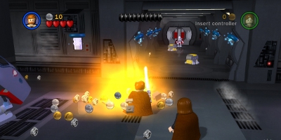 jedi's collecting lego pieces