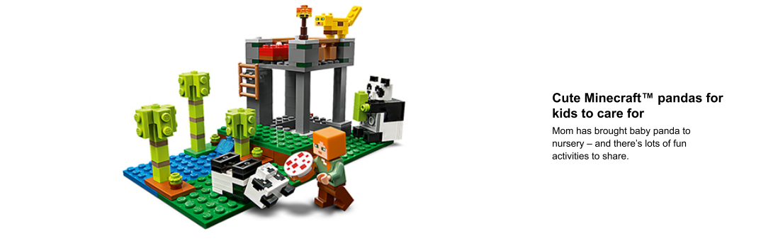 Minecraft: The panda enclosure Minecraft-LEGO Minecraft – Brugs