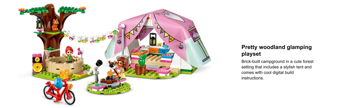 Lego friends 41392 le camping glamour dans la nature avec mini