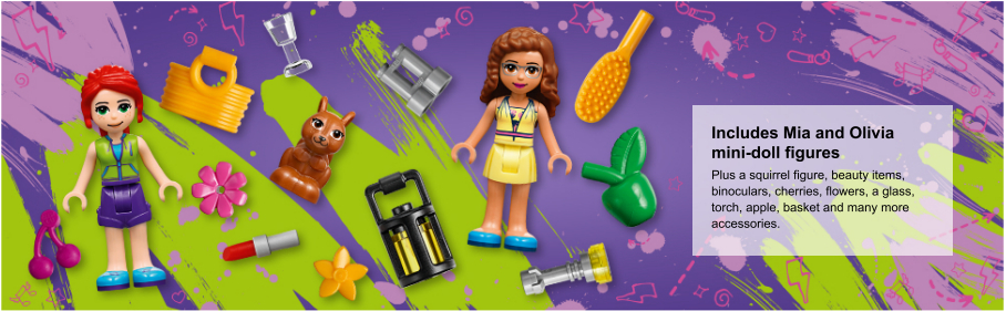 Lego friends 41392 le camping glamour dans la nature avec mini poupées  jouet pour filles et garçons de 6 ans et + - La Poste