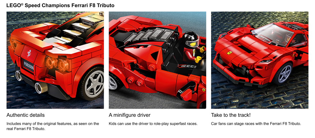 Jeu de construction - LEGO - Ferrari F8 Tributo - Garçon - 7 ans et plus -  Cdiscount Jeux - Jouets