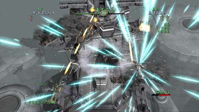 Ship being shot at