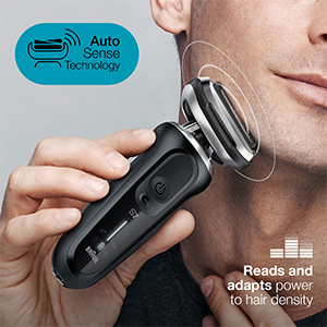 Autosense technology. Reads and adapts power to hair density. 