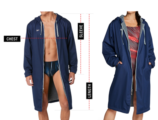 Speedo Unisex-Adult Parka Jacket Fleece Lined Team Colors 