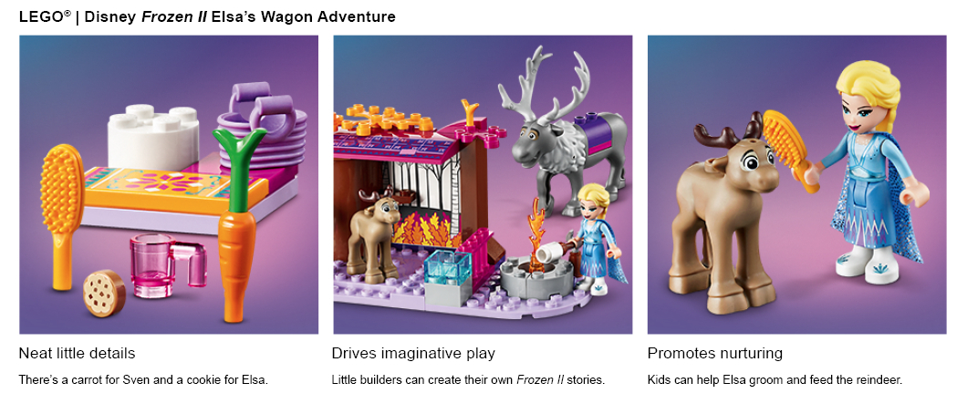 Lego elsa's online wagon