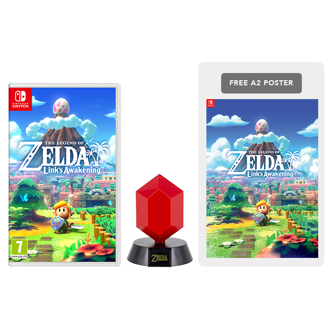 The Legend of Zelda: Link's Awakening + Red Rupee Lamp Pack | Nintendo ...