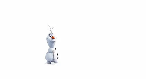 Olaf running towards you 