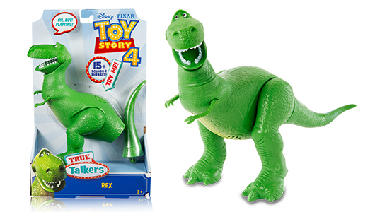 rex figure next to the packaging