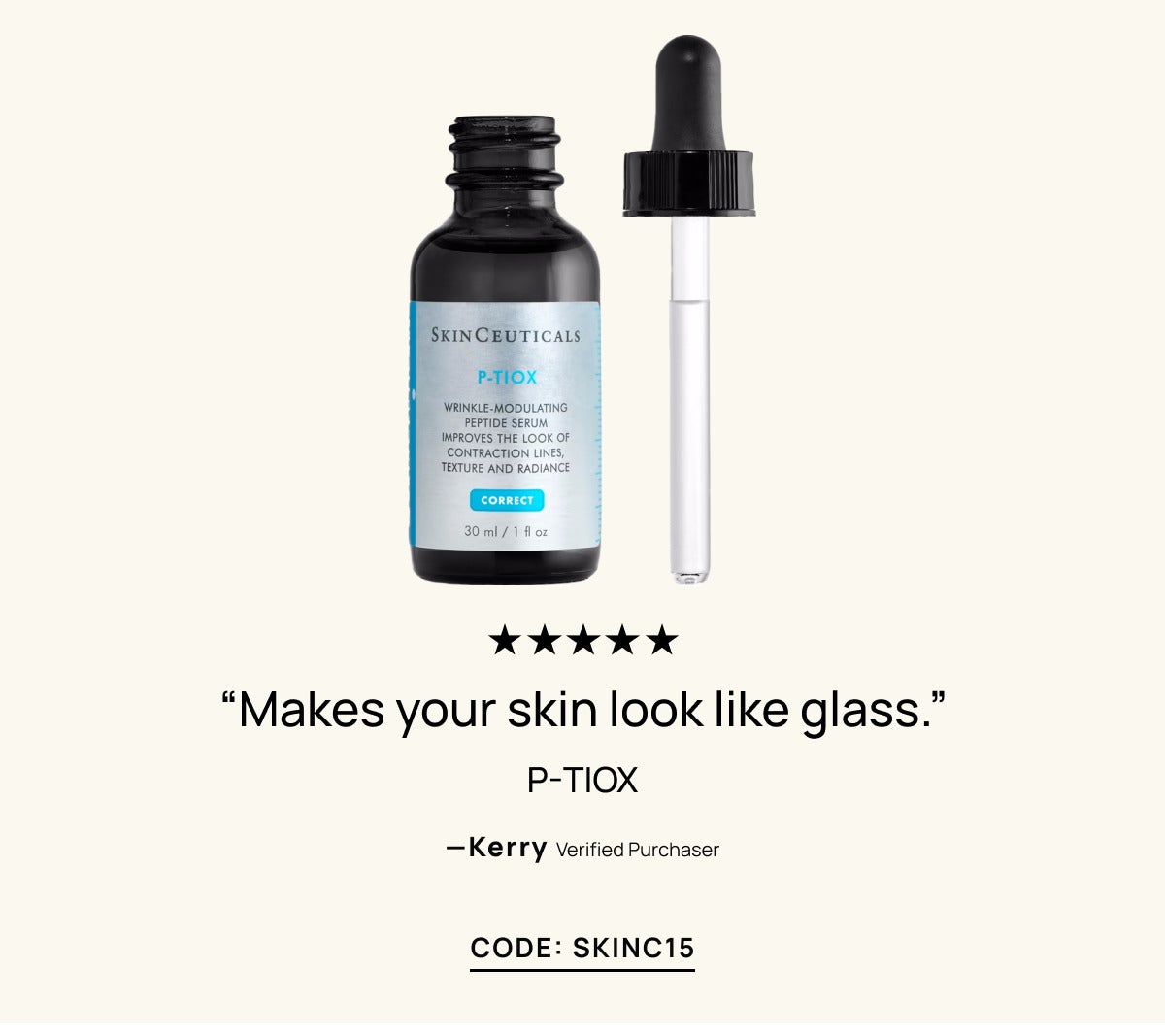 SkinCeuticals P-TIOX Anti-Wrinkle Peptide Serum (1 fl. oz.)