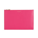 Aspinal of London Essential Large Flat Pouch - Smooth Neon Pink