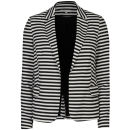 Glamorous Women's Striped Blazer - White/Black Womens Clothing | TheHut.com