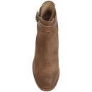 Hudson London Women's Lewknor Suede/Leather Heeled Ankle Boots - Tan