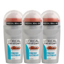 L'Oréal Men Expert Fresh Extreme deodorante roll-on (50 ml) confezione da 3