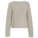 Damned Delux Women's Chelsea Knitted Jumper - Cream Womens Clothing ...