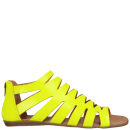 yellow box gladiator sandals