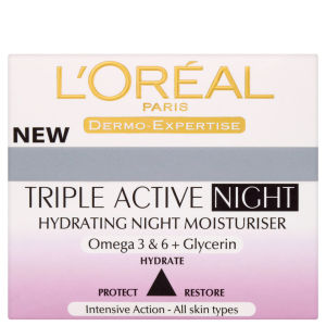 L'Oreal Paris Dermo Expertise Triple Active Hydrating Night Moisturiser (50ml)