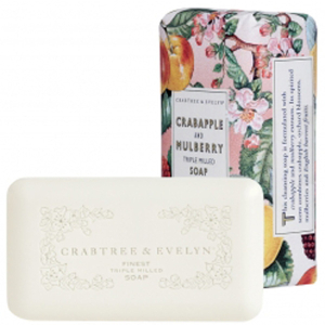 CRABTREE & EVELYN CRABAPPLE & MULBERRY TRIPLE-MILLED SOAP (158G)