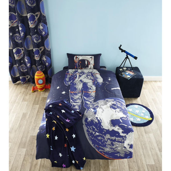 Catherine Lansfield Astronaut Bedding Set Multi Homeware Thehut Com Catherine Lansfield Astronaut Bedding Set Multi