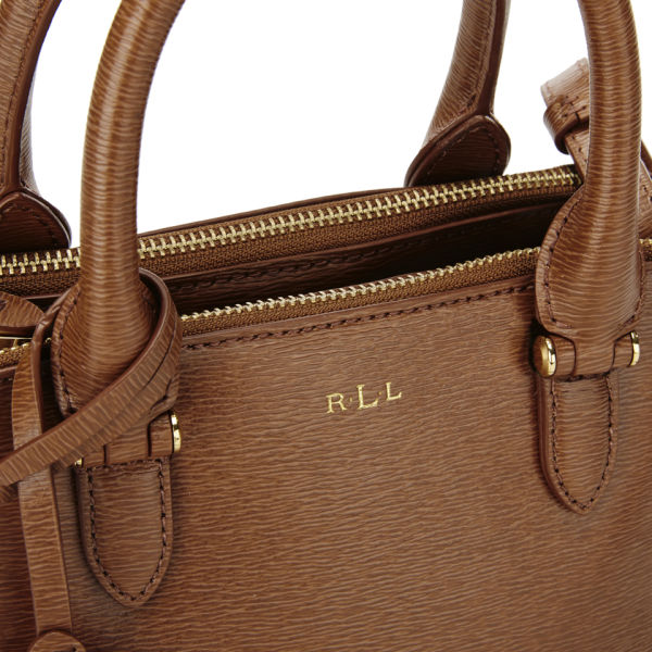 Lauren Ralph Lauren Women's Newbury Mini Double Zip Satchel Tan
