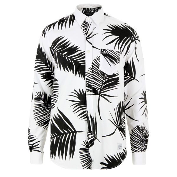 A QUESTION OF Men's Palm Silhouette Shirt - White - Free UK Delivery ...
