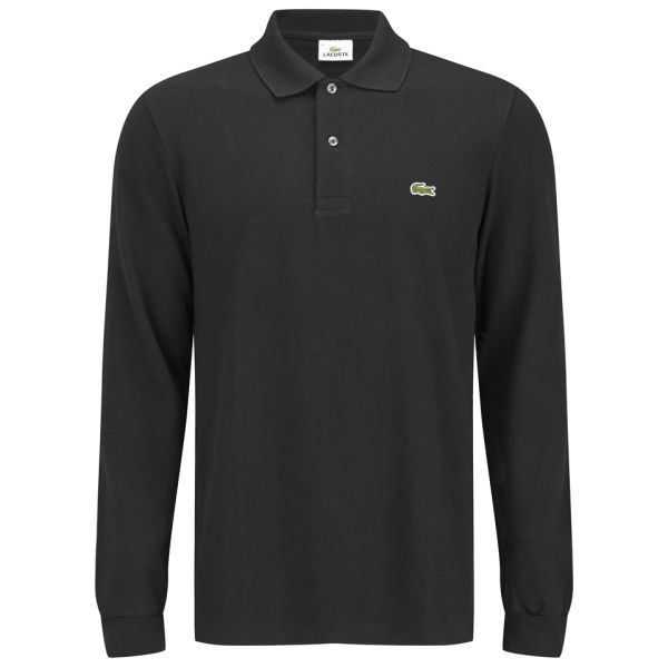 Lacoste Men's Long Sleeve Polo Shirt - Black - Free UK Delivery over £50