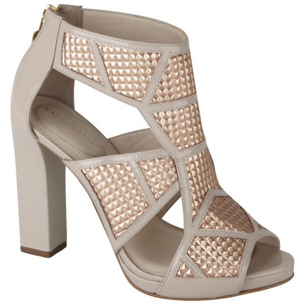 Kat Maconie Women's Geri Patent/Metallic Leather Heels Rose Gold