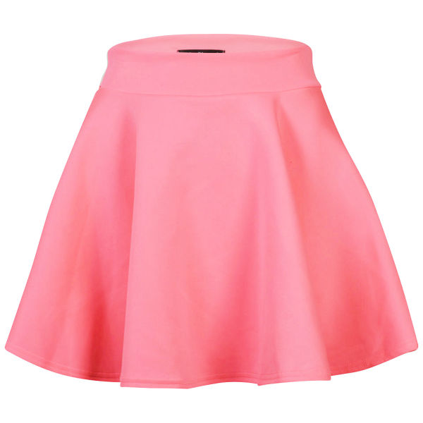 Glamorous Women's Neon Pink Skater Skirt - Neon Pink Womens Clothing ...