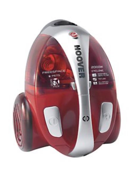 Hoover 2000W Freespace Bagless Cylinder Vacuum Cleaner (Red ...