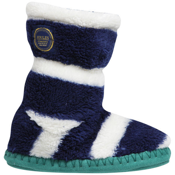 Joules Junior Boys' Slipper Socks - Navy Stripe | FREE UK Delivery