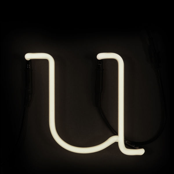 Seletti Neon Wall Light - Letter U | IWOOT