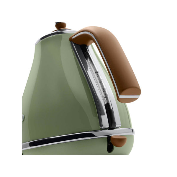 De'Longhi Icona Vintage 4 Slice Toaster and Kettle Bundle Olive Green