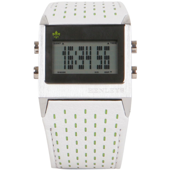 Henleys Mens Square Face Digital Watch Clothing