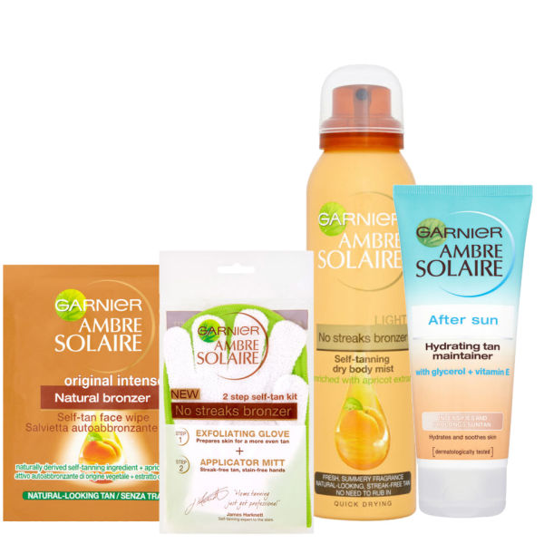 Garnier Ambre Solaire Self Tan Set 2 (4 Products) Free Shipping