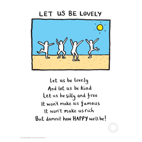 Edward Monkton Let Us Be Lovely Limited Edition Fine Art Print Iwoot Edward Monkton Let Us Be Lovely Limited Edition Fine Art Print