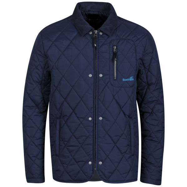 Boxfresh Men's Bacciverous Quilted Jacket - Navy Clothing | Zavvi