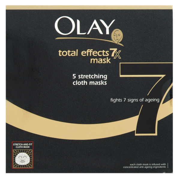 Olay Total Effects Mask 7in1 AntiAgeing 5 Stretching Cloth Masks