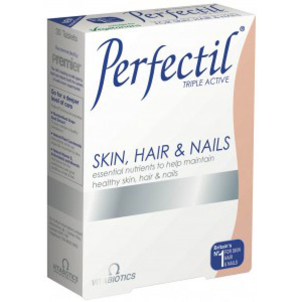 Vitabiotics Perfectil Triple Active For Skin Hair And Nails 30 Tablets Lookfantastic