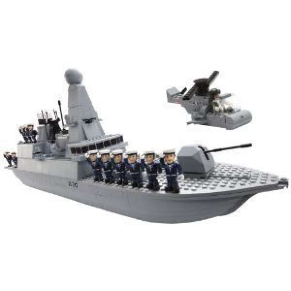 H.M. Armed Forces Character Building Royal Navy Type 45 Destroyer Toys