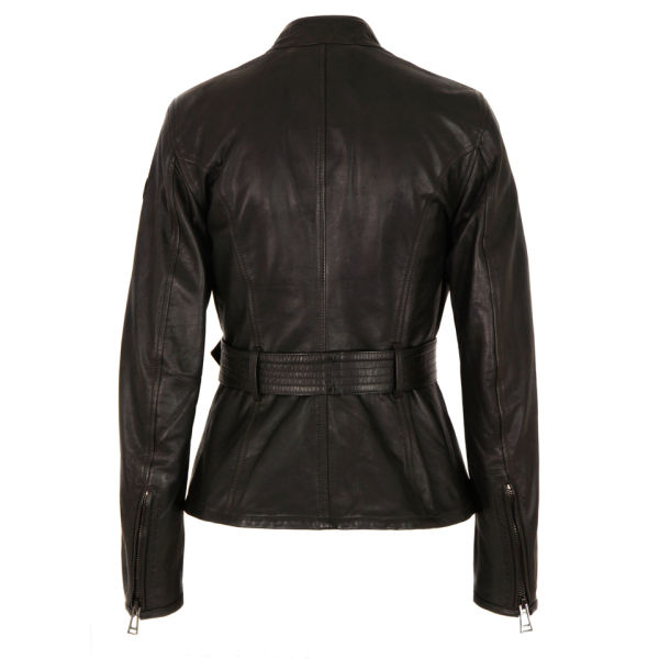 Belstaff Women's Triumph Leather Jacket - Black - Free UK Delivery over £50