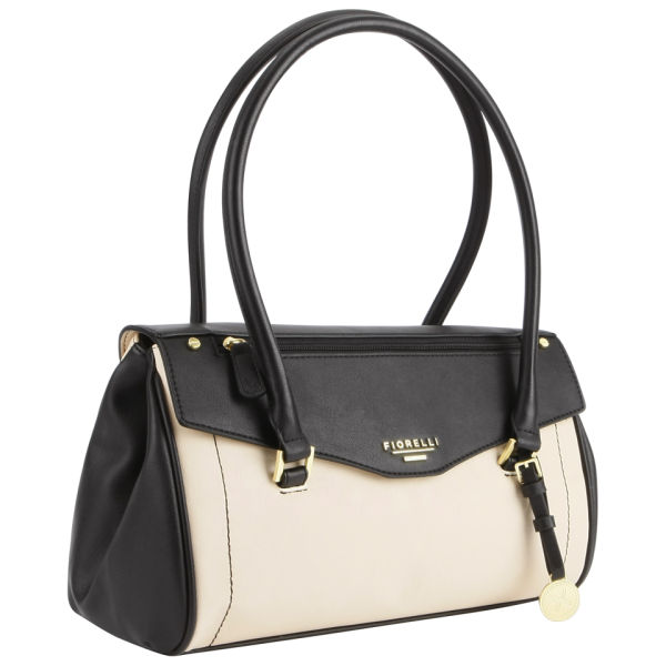 Fiorelli Franchesca East/West Shoulder Bag Black/White Womens