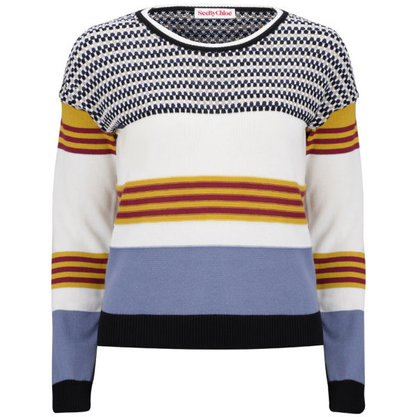 See By Chloé Women's Crew Neck Jumper - Multi - Free UK Delivery over £50
