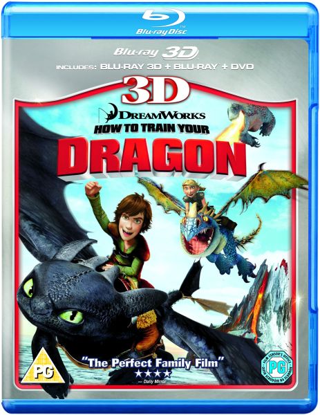 How To Train Your Dragon 3d 3d Blu Ray 2d Blu Ray And Dvd Blu