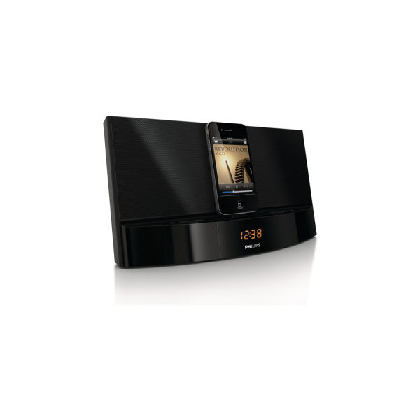 Philips AD712/05 Docking Speaker for iPod/iPhone with Clock Display ...