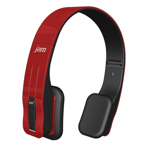 HMDX Jam Fusion Wireless Stereo Bluetooth Headphones Red Electronics