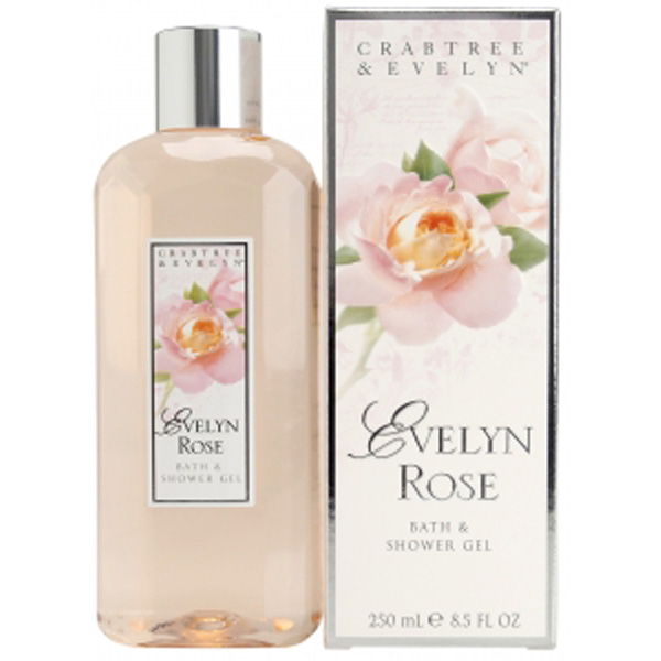 Crabtree & Evelyn Evelyn Rose Bath & Shower Gel (250ml) Free Shipping