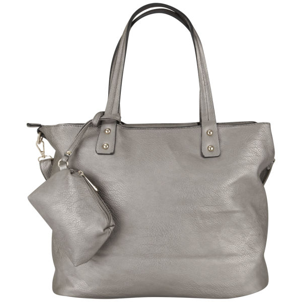 Kris-Ana Metallic Tote Bag - Silver Womens Accessories | TheHut.com