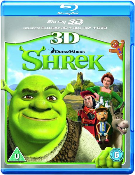 Shrek 3D (3D Blu-Ray, 2D Blu-Ray and DVD) Blu-ray | Zavvi