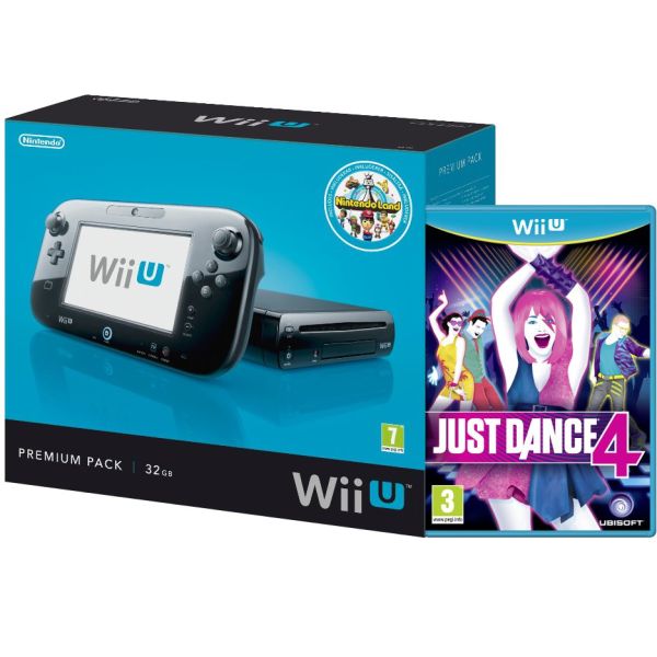 Wii U Console 32gb Nintendo Land Premium Bundle Black Includes Just Dance 4 Games Consoles Zavvi Us
