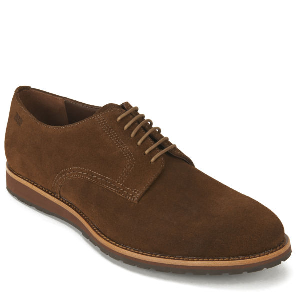 BOSS Hugo Boss Men's Casiot Suede Shoes - Medium Brown | FREE UK ...
